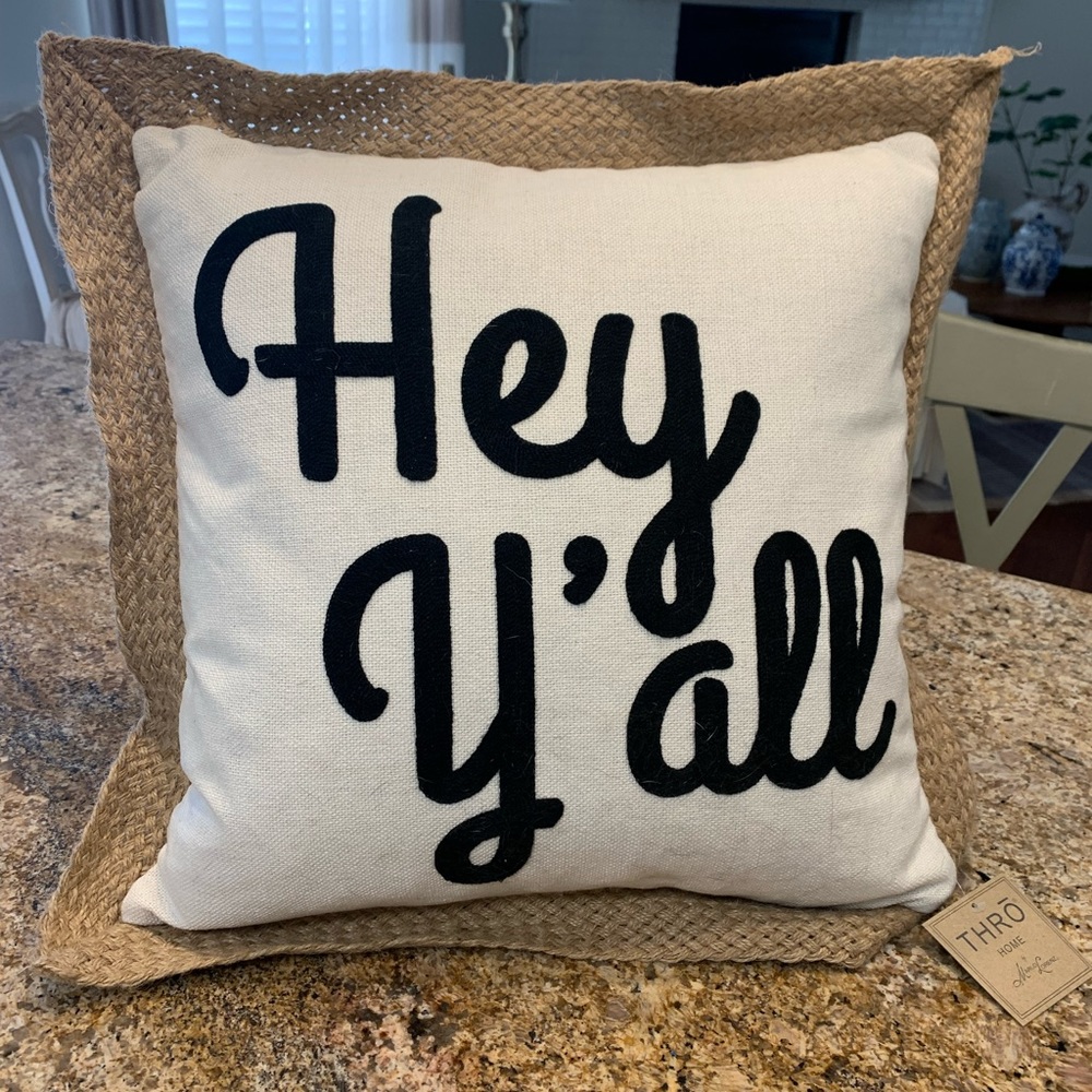 Hey Ya’ll Accent Pillow